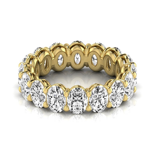 Brillante Eternity Band 0,33 carati Oro Giallo 14K – vista frontale