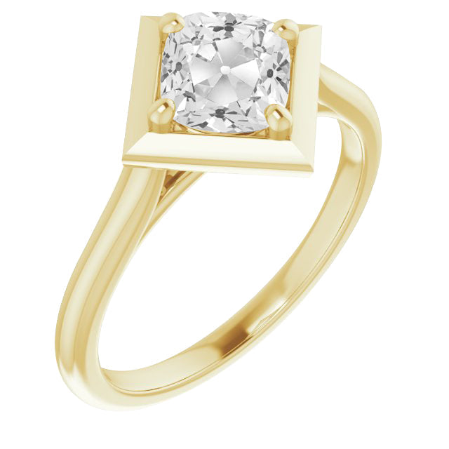 Brillante Anello Monopietra 5-carati Oro 14 Carati Giallo – vista principale