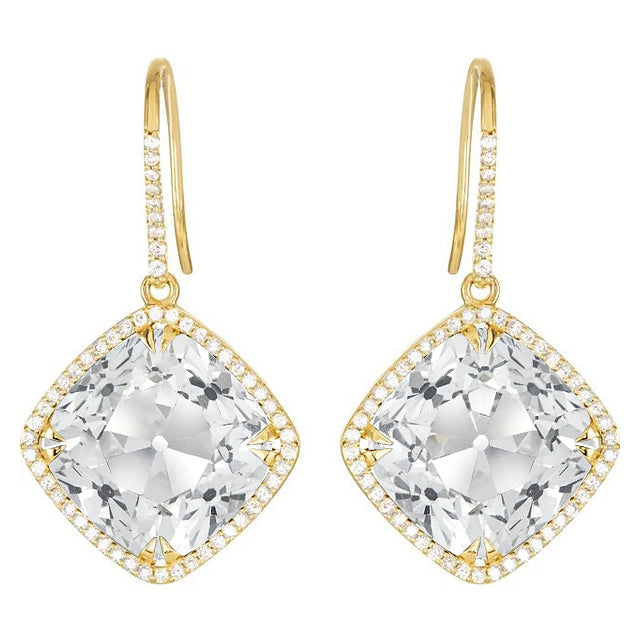 Scintillante Diamante Fine Orecchini Pendenti 11,50 carati – vista principale