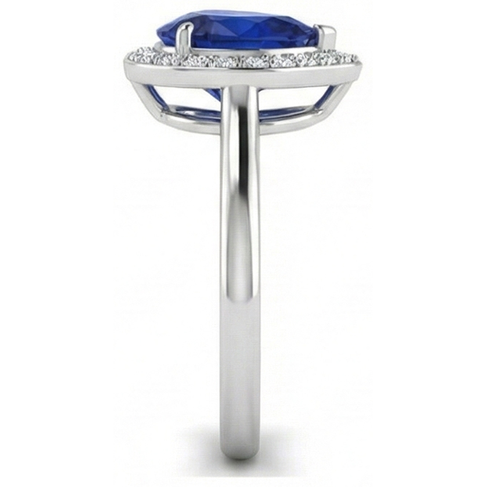 Zaffiro E Anello Di Diamanti