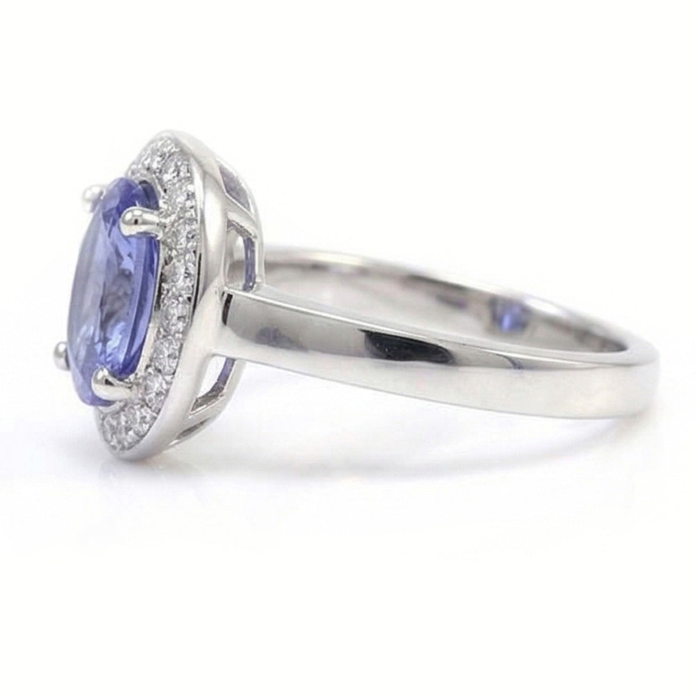Zaffiro E Diamante Anello