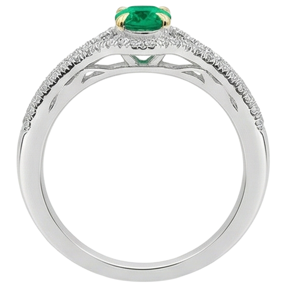 Premium Anello Pietra Colorata 1 carati – vista dall'alto