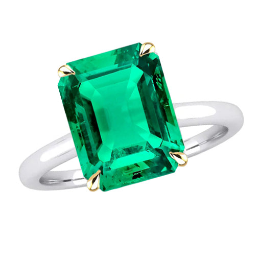Smeraldo Fine Anello Pietra Colorata – vista principale