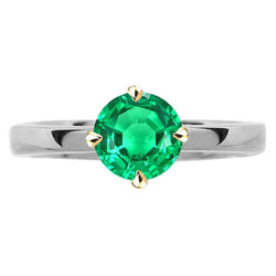 GIA-Certificato Smeraldo Fine Anello Pietra Colorata 2 carati
