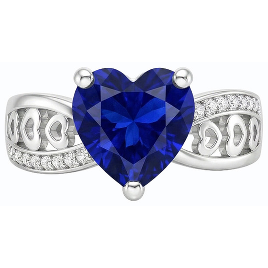 vero round diamante 2carati anello angolo laterale