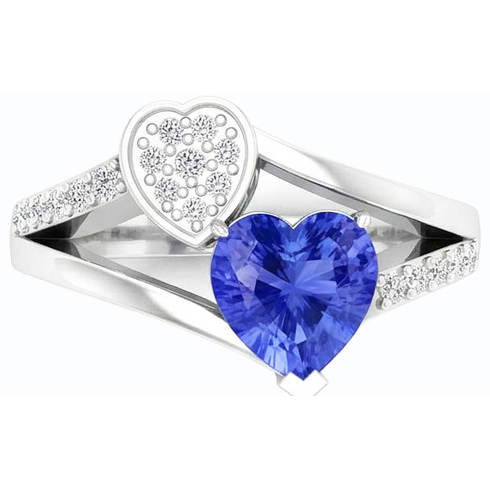 vero round diamante 2.50carati anello angolo laterale