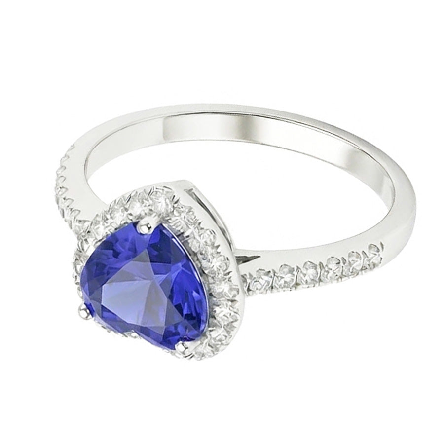vero round diamante 3.50carati anello vista dall'alto