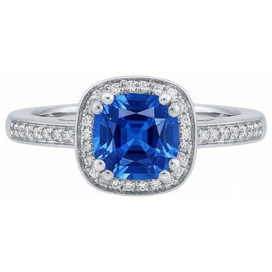vero round diamante 3.35carati anello angolo laterale