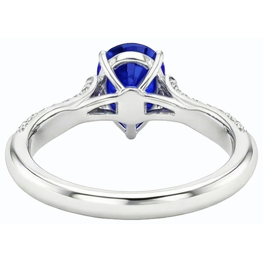vero round diamante 3carati anello angolo laterale