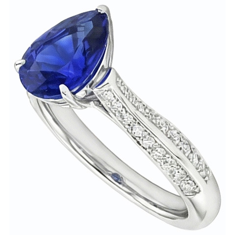 vero round diamante 3carati anello dettaglio ravvicinato