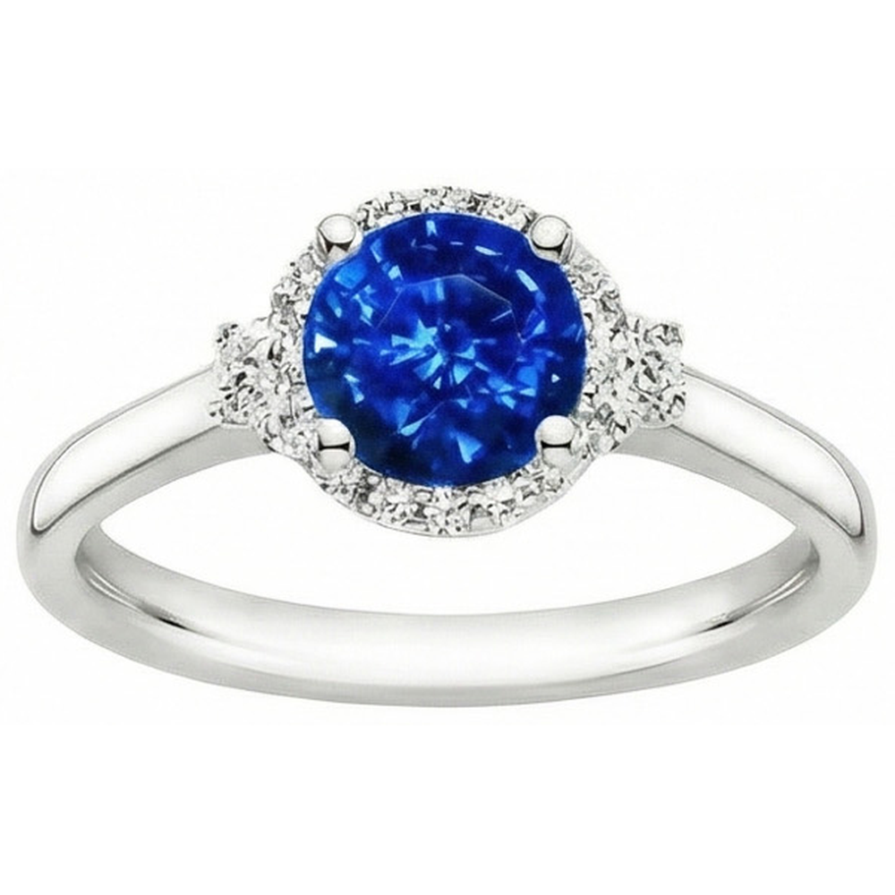 vero round diamante 2.90carati anello vista frontale