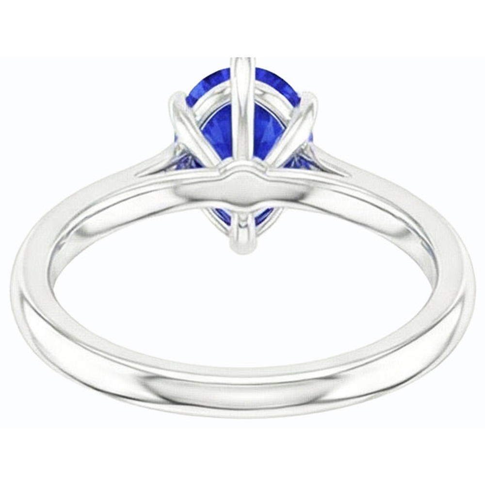 vero pear diamante 1.50carati anello angolo laterale