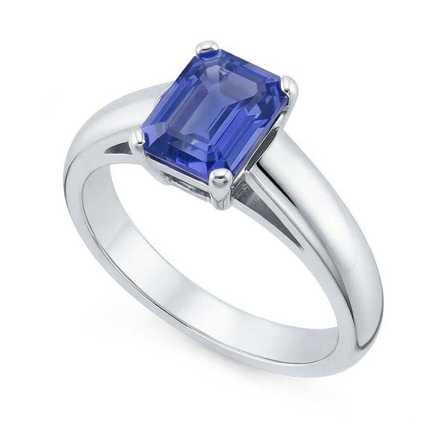 vero emerald diamante 1.50carati anello angolo laterale