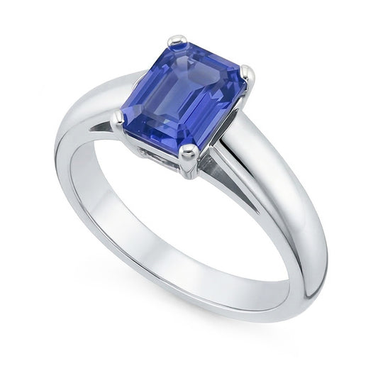vero emerald diamante 1.50carati anello angolo laterale