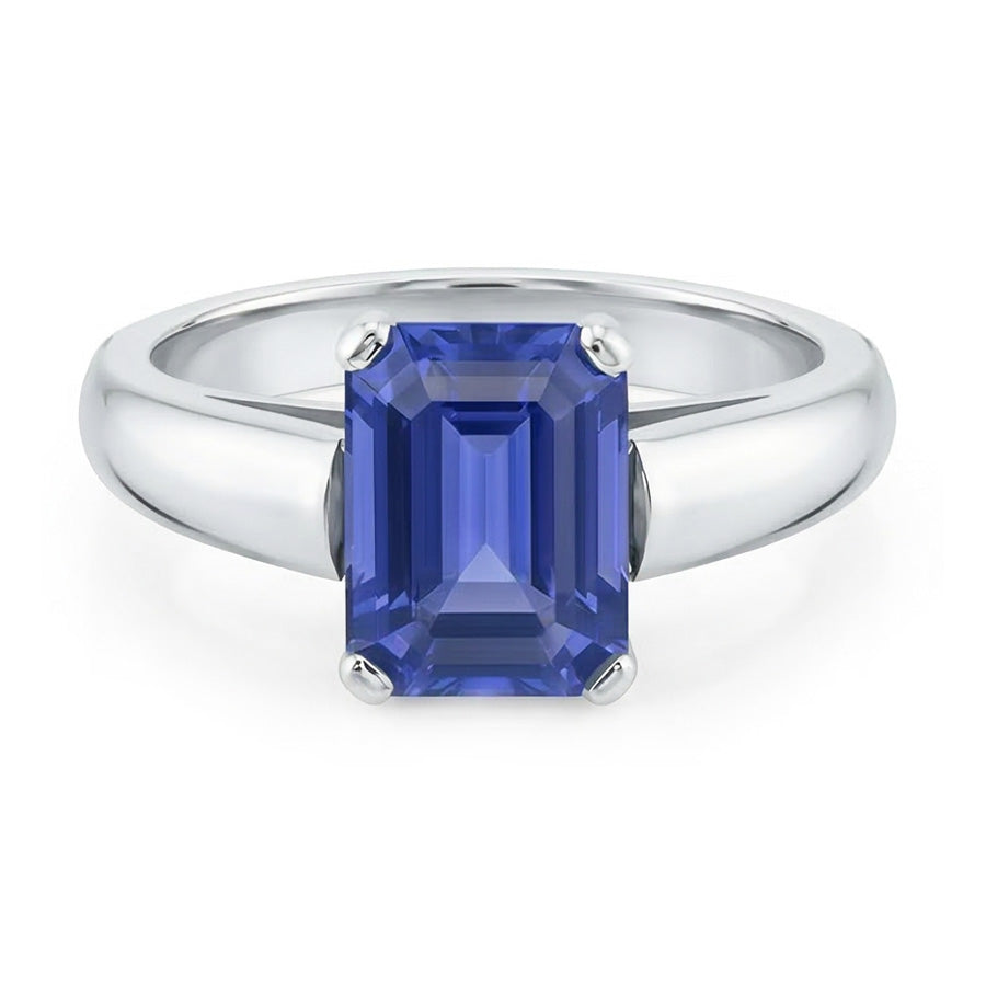 vero emerald diamante 1.50carati anello dettaglio ravvicinato