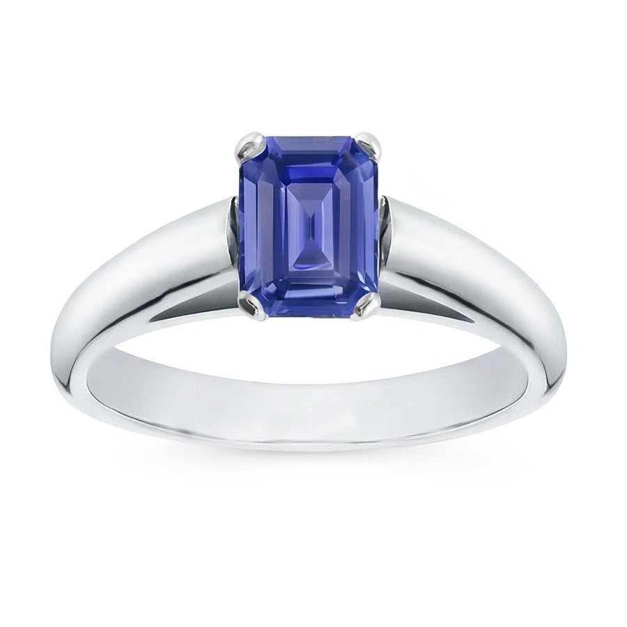 vero emerald diamante 1.50carati anello vista dall'alto
