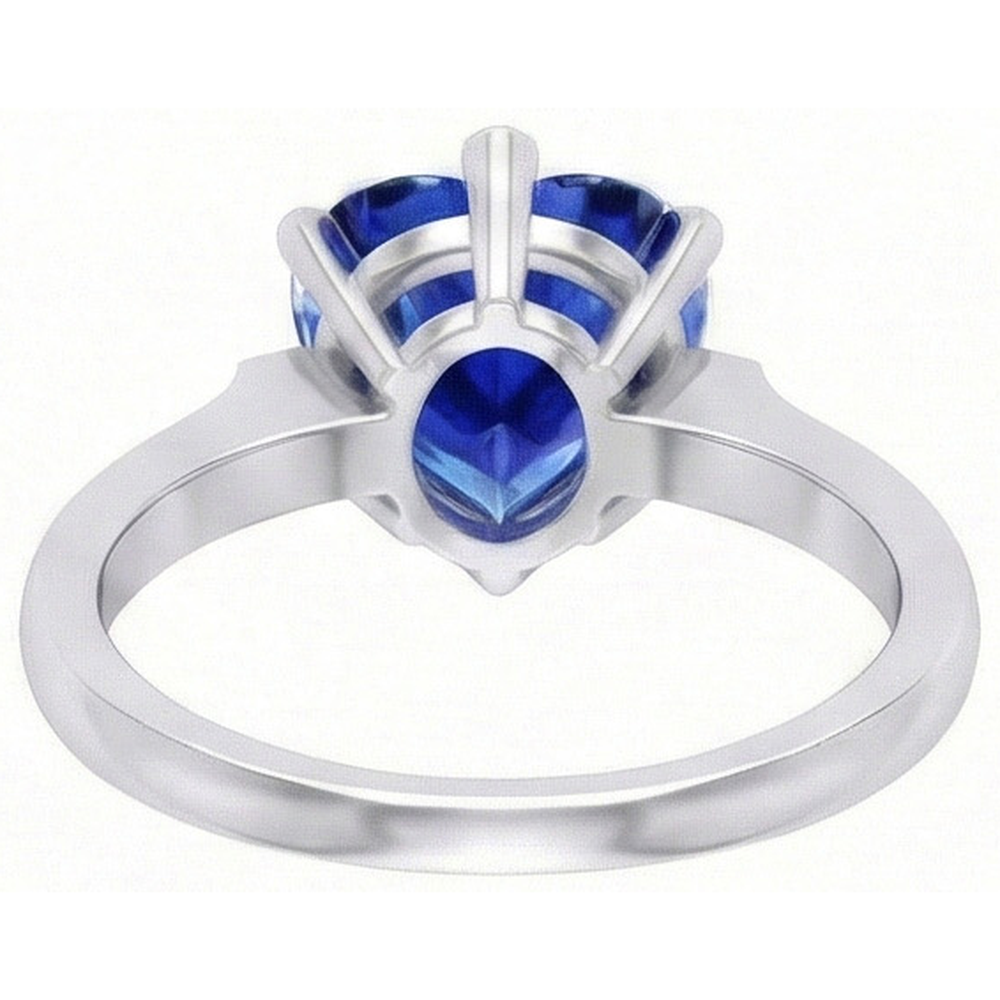 vero heart diamante 2carati anello su bianco