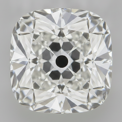 Diamante sciolto antico Old Mine Taglio Cuscino estratto dalla terra autentico 5 carati F VS1