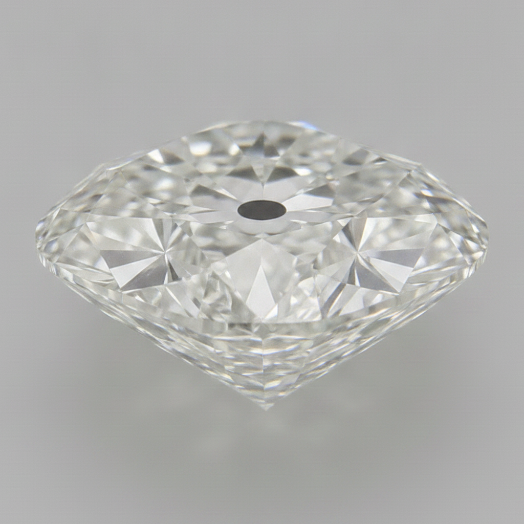 Diamante sciolto antico Old Mine Taglio Cuscino estratto dalla terra autentico 5 carati F VS1
