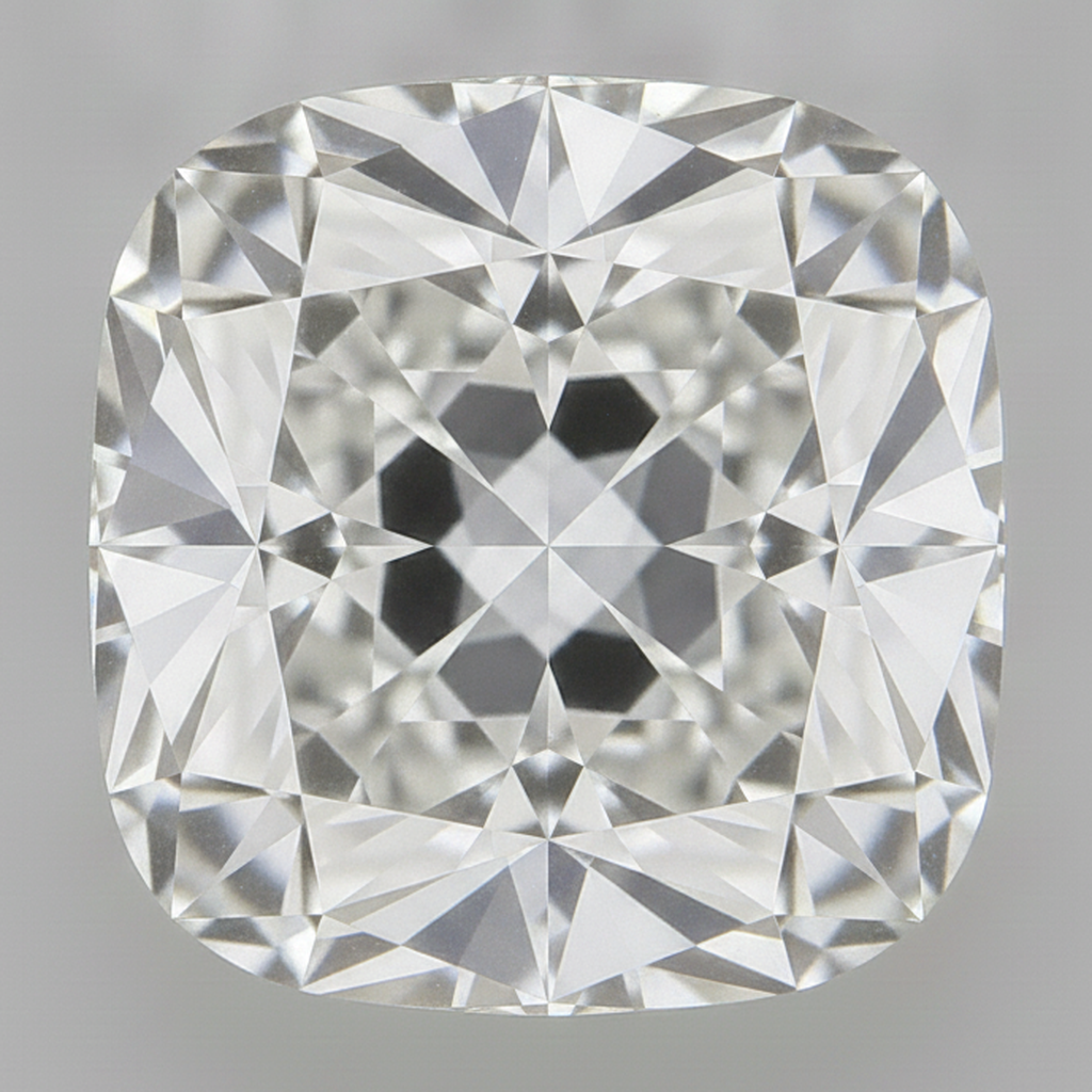 Diamante sciolto antico Old Mine Taglio Cuscino estratto dalla terra autentico 5 carati F VS1