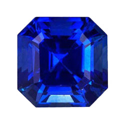 Taglio Asscher Tanzanite Blu Loose Sapphires Natural – 3 carati