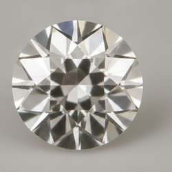 Autentico Diamante Naturale Sciolto estratto dalla terra, Rotondo, Vecchio Taglio Europeo, 5 Carati, H VS1