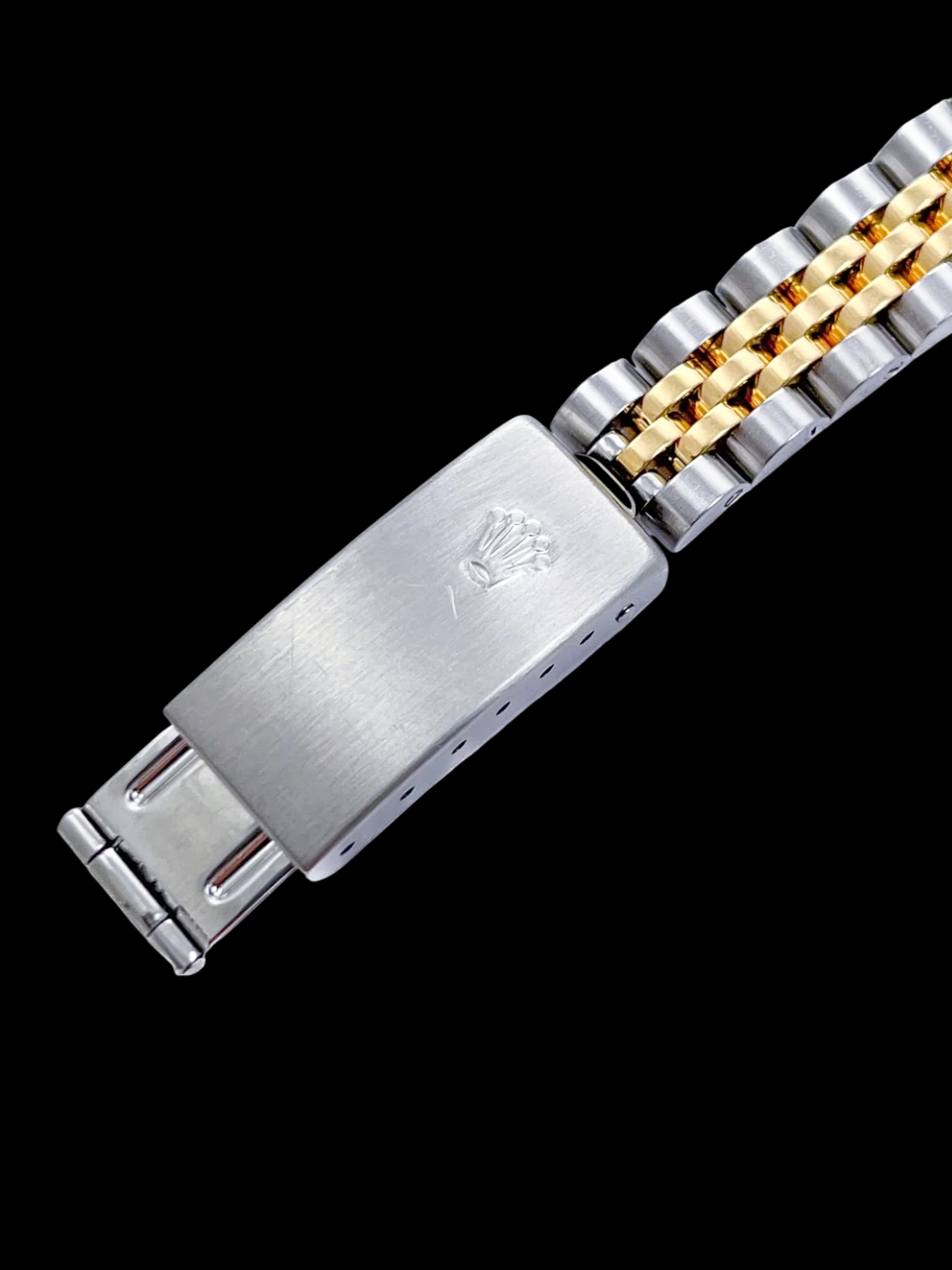 bastone da champagne da donna quadrante Rolex acciaio inossidabile e bracciale giubileo in oro