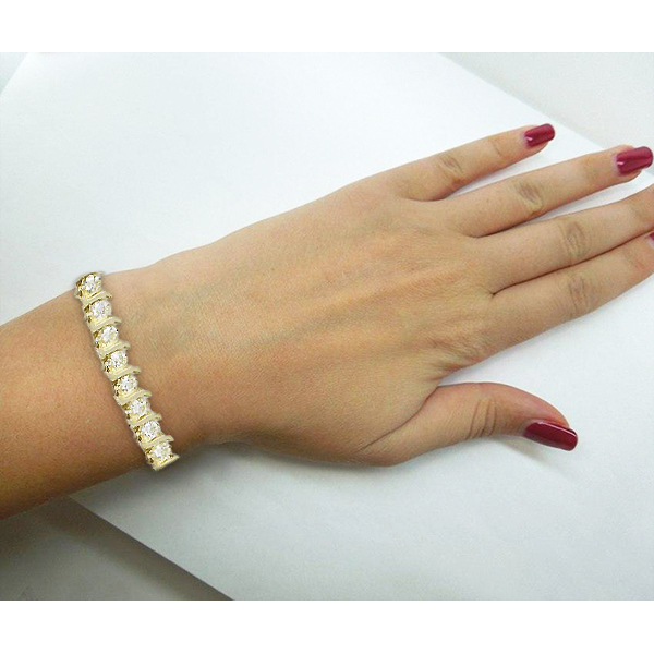 Gioielli Firmati Oro Giallo 14K con Diamante – vista laterale