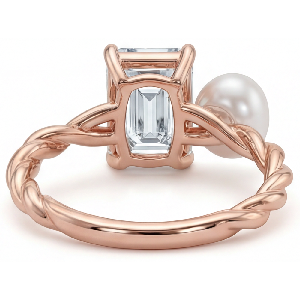 Senza tempo Brillante Anello Gioielleria 1,5 carati – vista profilo