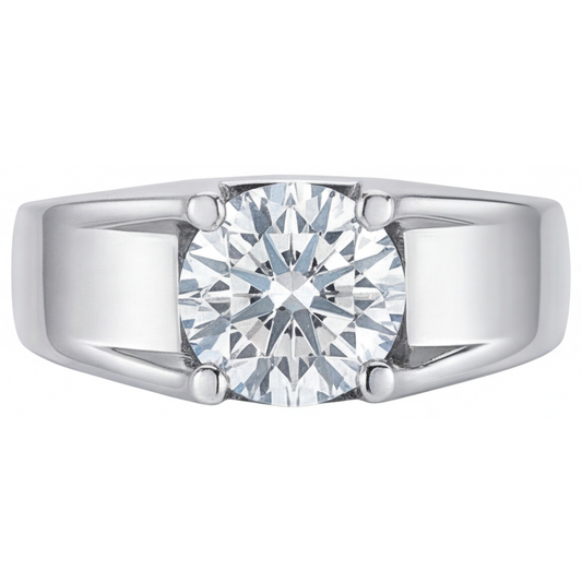 Fatto a mano Brillante Anello Maschile 2,50 carati – vista principale