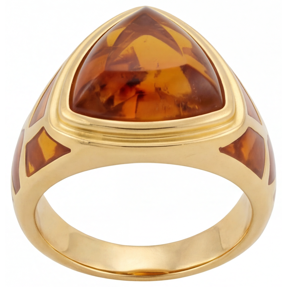 Citrino Alta Gioielleria 8,5-carati Oro Giallo 14K – vista angolare