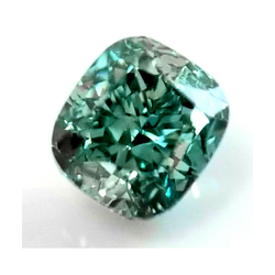 1,5 Carati Diamante Sfuso Naturale Taglio Cuscino Verde Migliorato