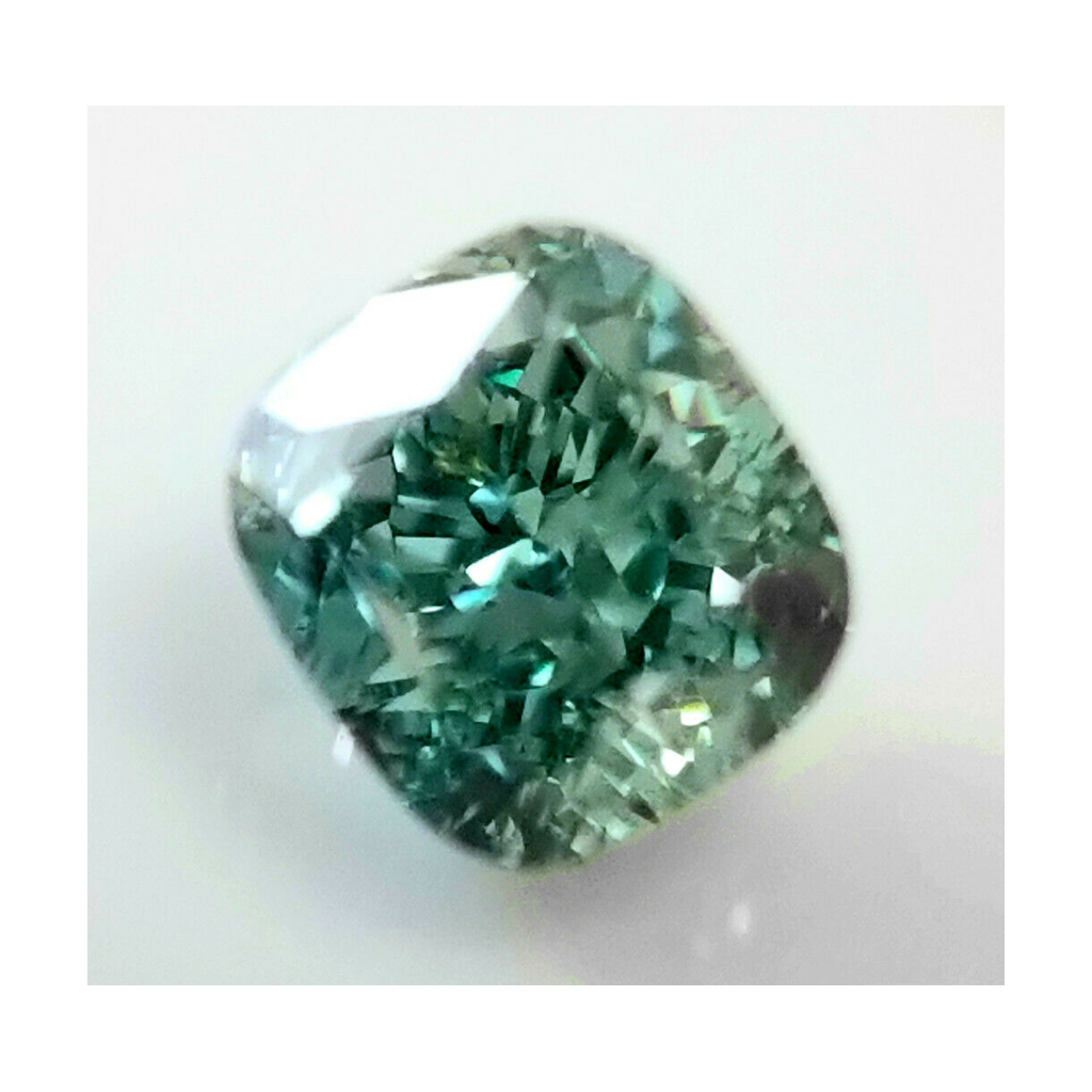 Diamante Verde Naturale 2,5 Carati Taglio Cuscino Sfuso