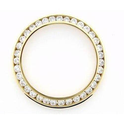 Vero Diamante Lunetta per Rolex Datejust 31mm Donna Orologio 3 carati – 14K Oro Giallo