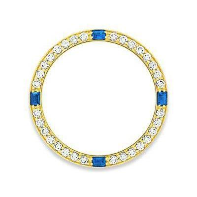 Orologio Oro 18 Carati Giallo con Zaffiro Blu – vista principale