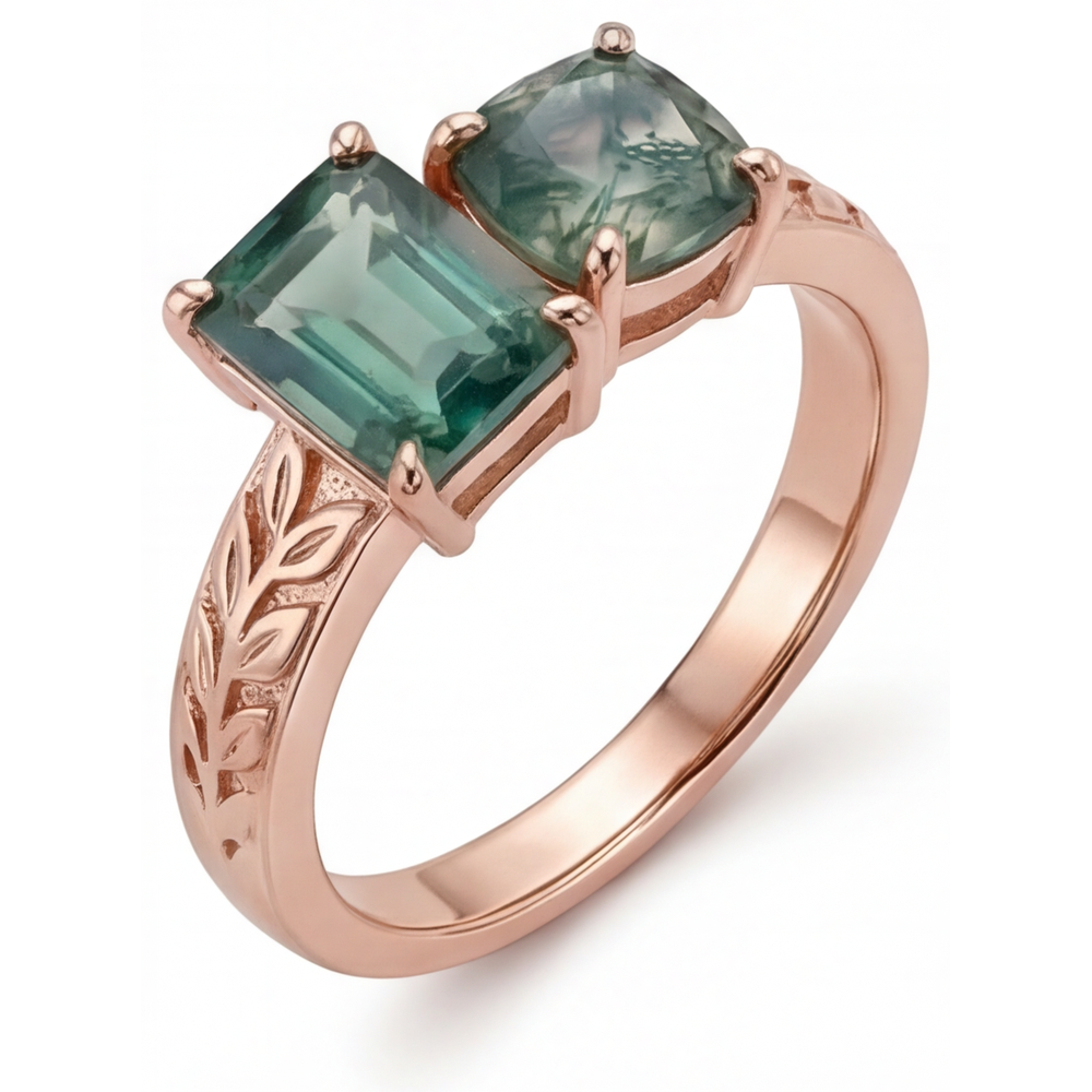 Dendritic Agate Anello con Gemma – vista principale