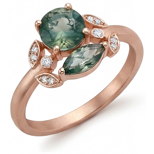 Dendritic Agate Anello con Gemma – vista principale