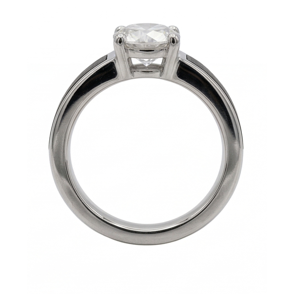 Squisito Diamante Anello da Uomo 1,50 carati – vista profilo