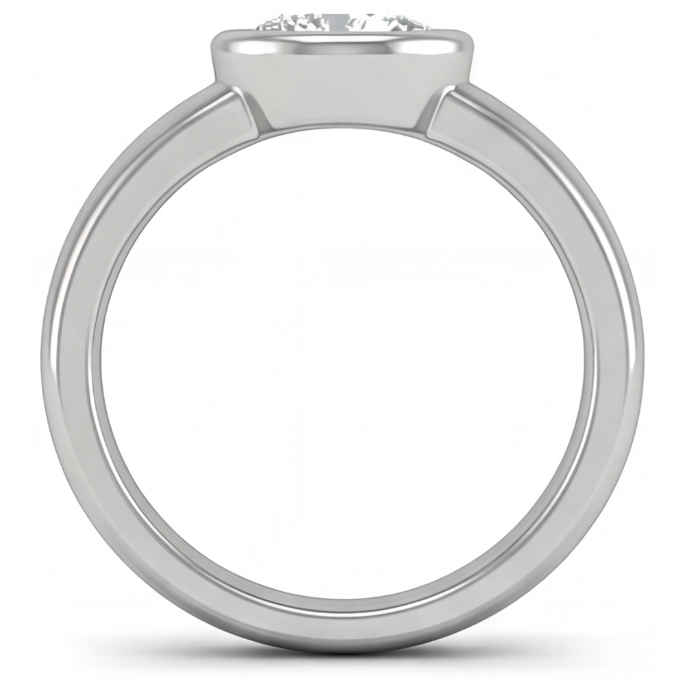 Brillante Anello Maschile 2 carati – vista profilo