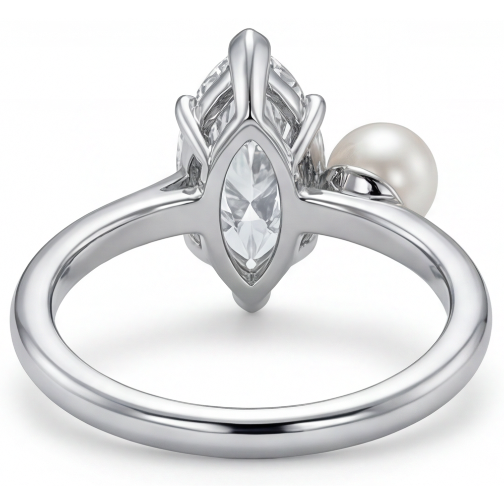 Diamante Anello Monopietra – vista profilo
