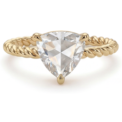 Oro Giallo 14K Diamante Anello Monopietra – 2,50-carati Taglio