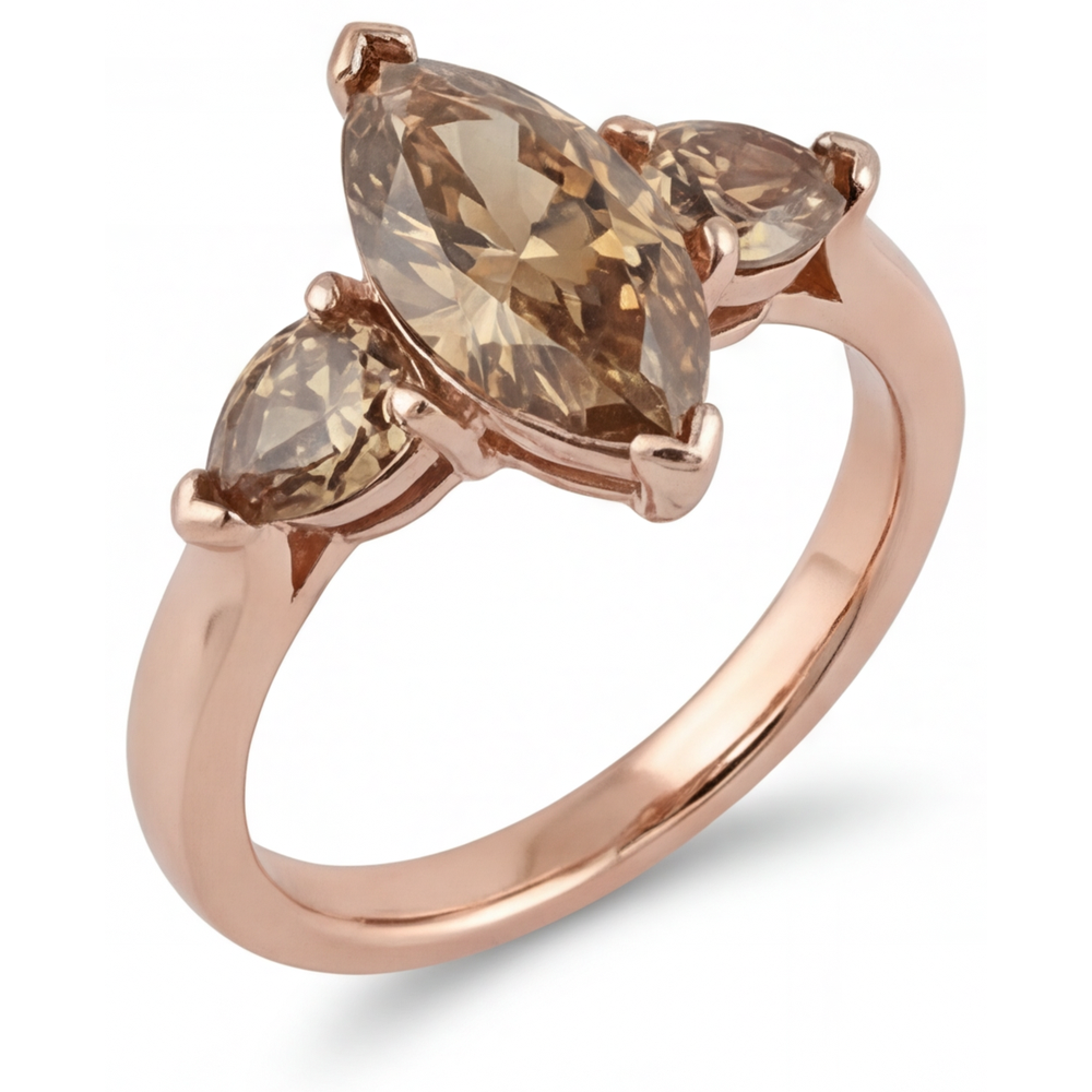 Diamante Anello Trilogy – vista laterale
