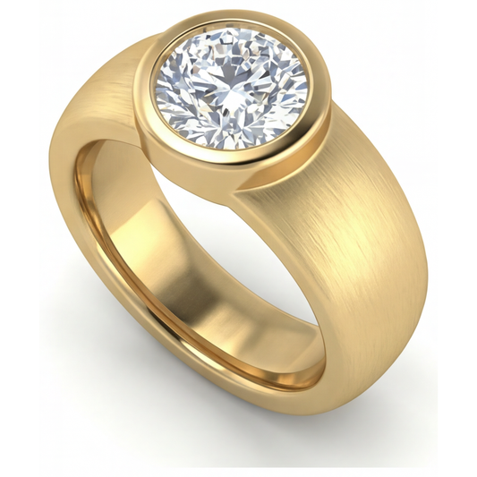 Abbagliante Diamante Anello Uomo 1,50 carati – vista principale