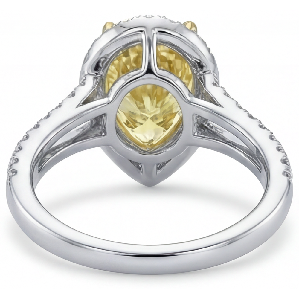 Luminoso Anello Statement 1,25 carati – vista profilo