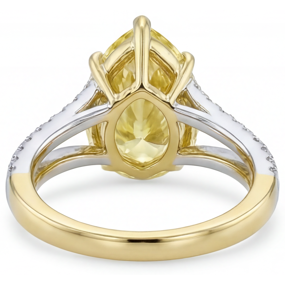 Alto di gamma Anello Statement 1,75 carati – vista profilo