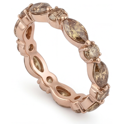 Squisito Diamante Champagne Deserto Diamante Eternity Band – 4