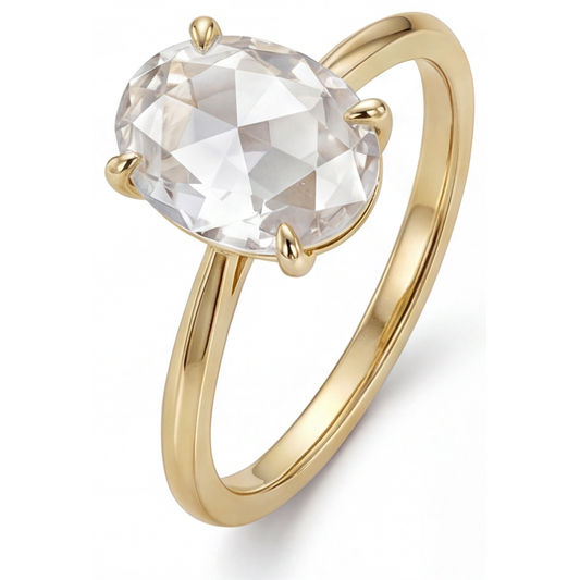 Elegante Anello 4,25 carati – vista frontale