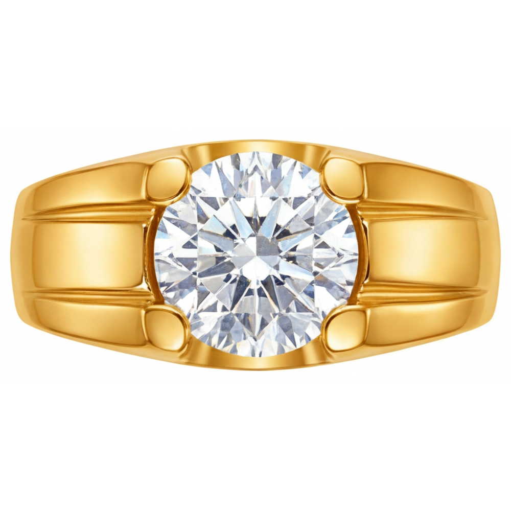 Diamante Fine Anello Maschile – vista principale