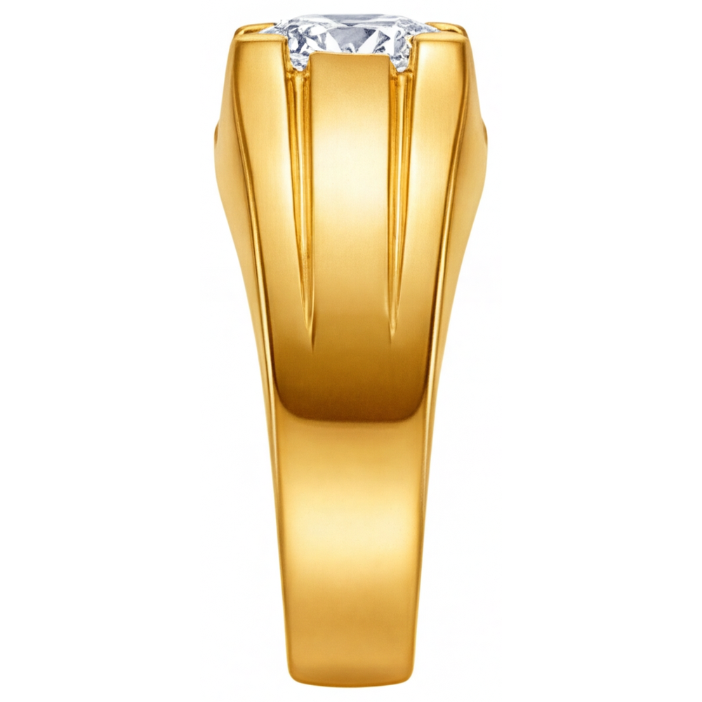 Diamante Fine Anello Maschile – vista angolare