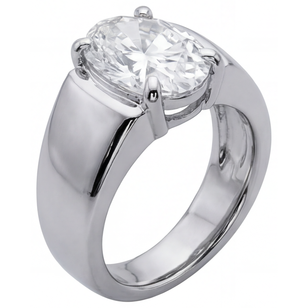 Diamante Fine Anello Maschile – vista angolare